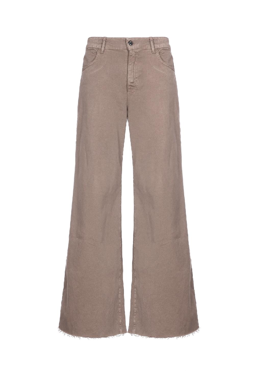 Soallure PANTALONE PALAZZO BULL TAGLIO VIVO Soddisfazione Garantita