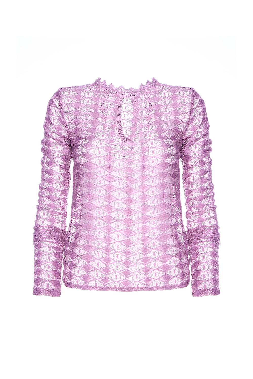 Soallure MAGLIA MANICHE LUNGHE PIZZO STRETCH Consegna Veloce