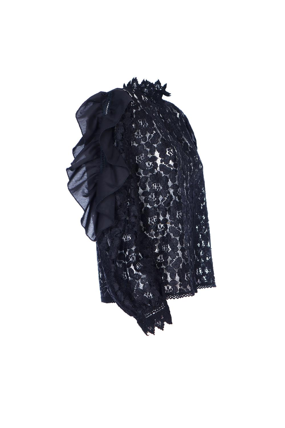 Soallure BLUSA MANICHE LUNGHE PIZZO Promozione Limitata