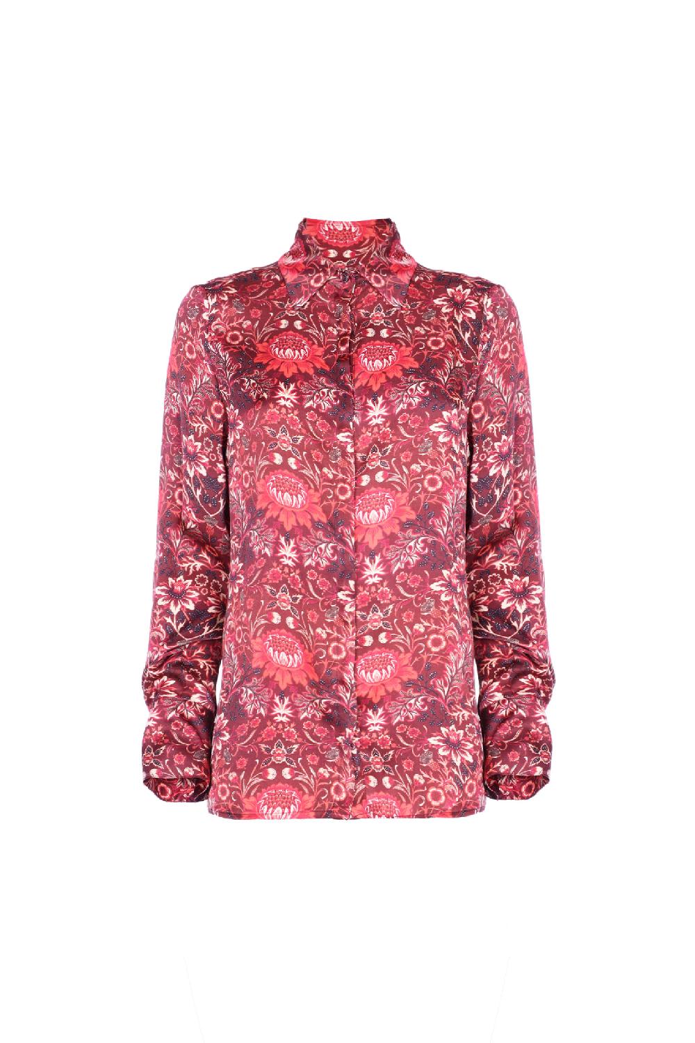 Soallure CAMICIA CON COLLETTO IN RASO Presa