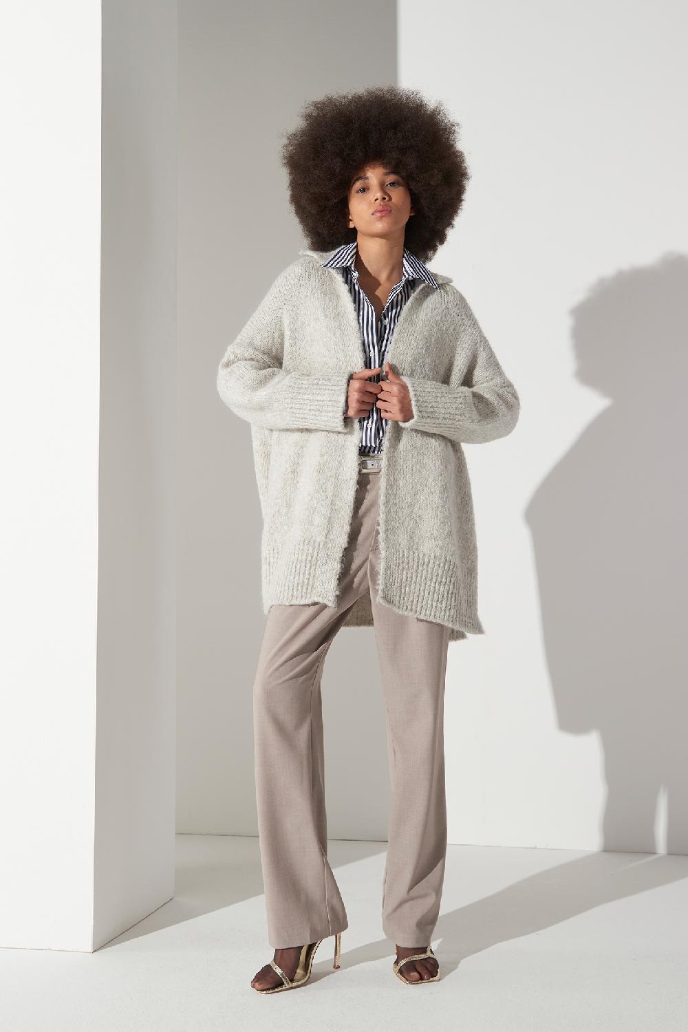 Soallure CAMICIA OVER IN COTONE A RIGHE Sconto