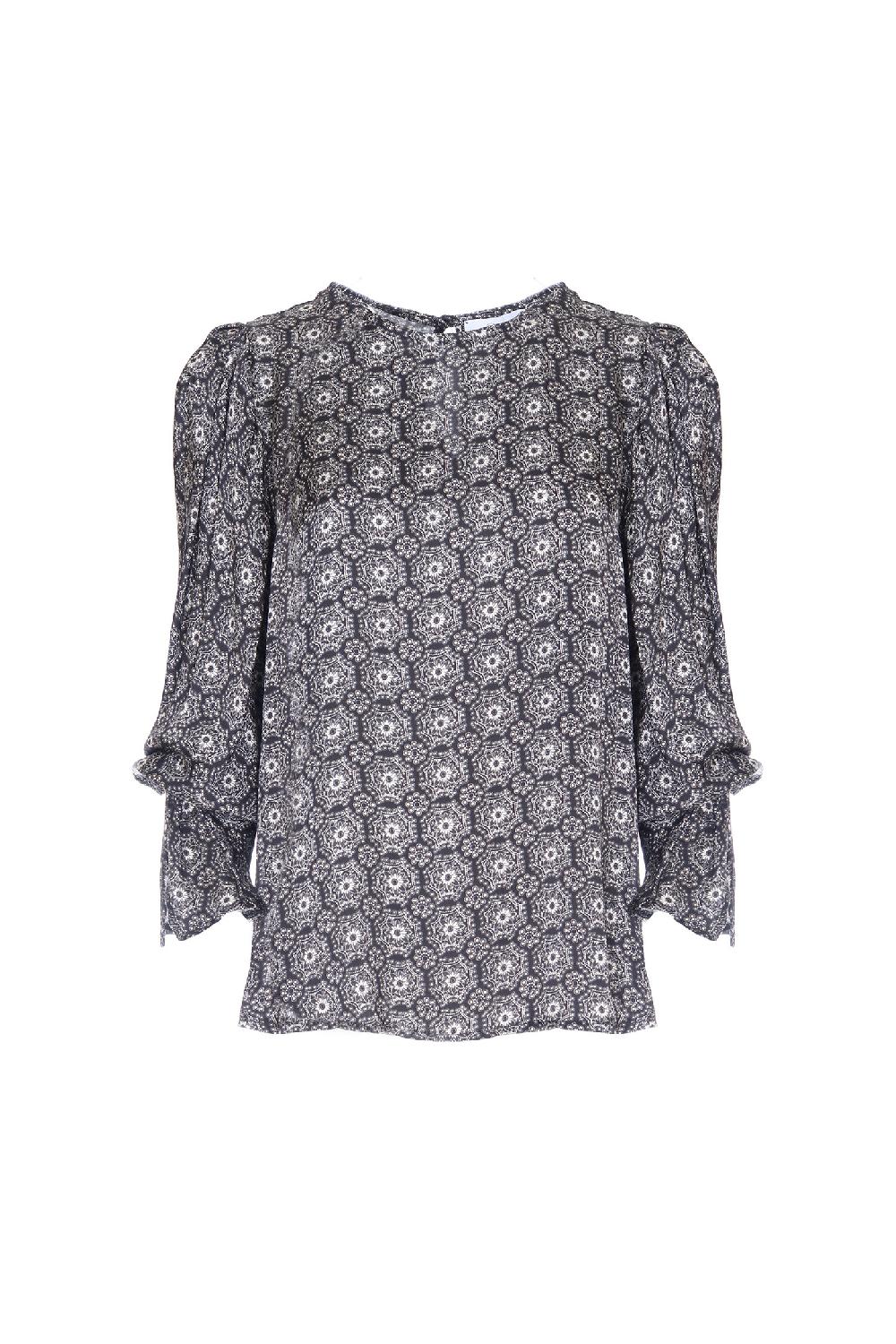 Soallure BLUSA MANICHE A SBUFFO RASO In Vendita