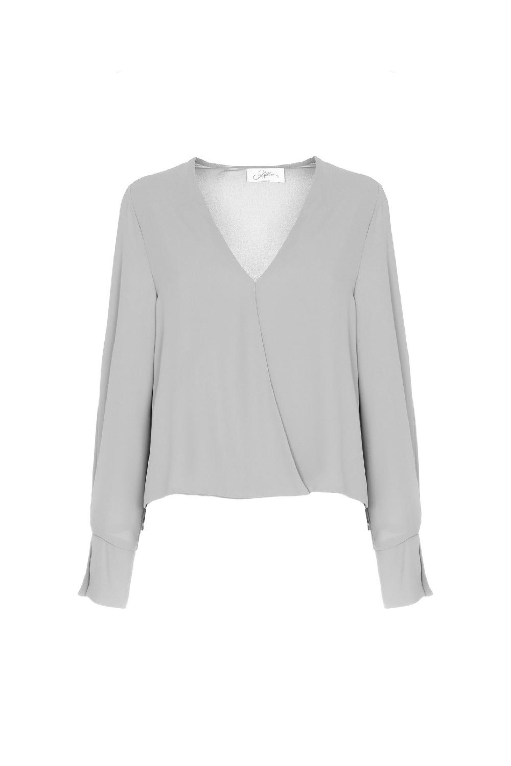 Soallure CAMICIA INCROCIO IN GEORGETTE Vendita Calda