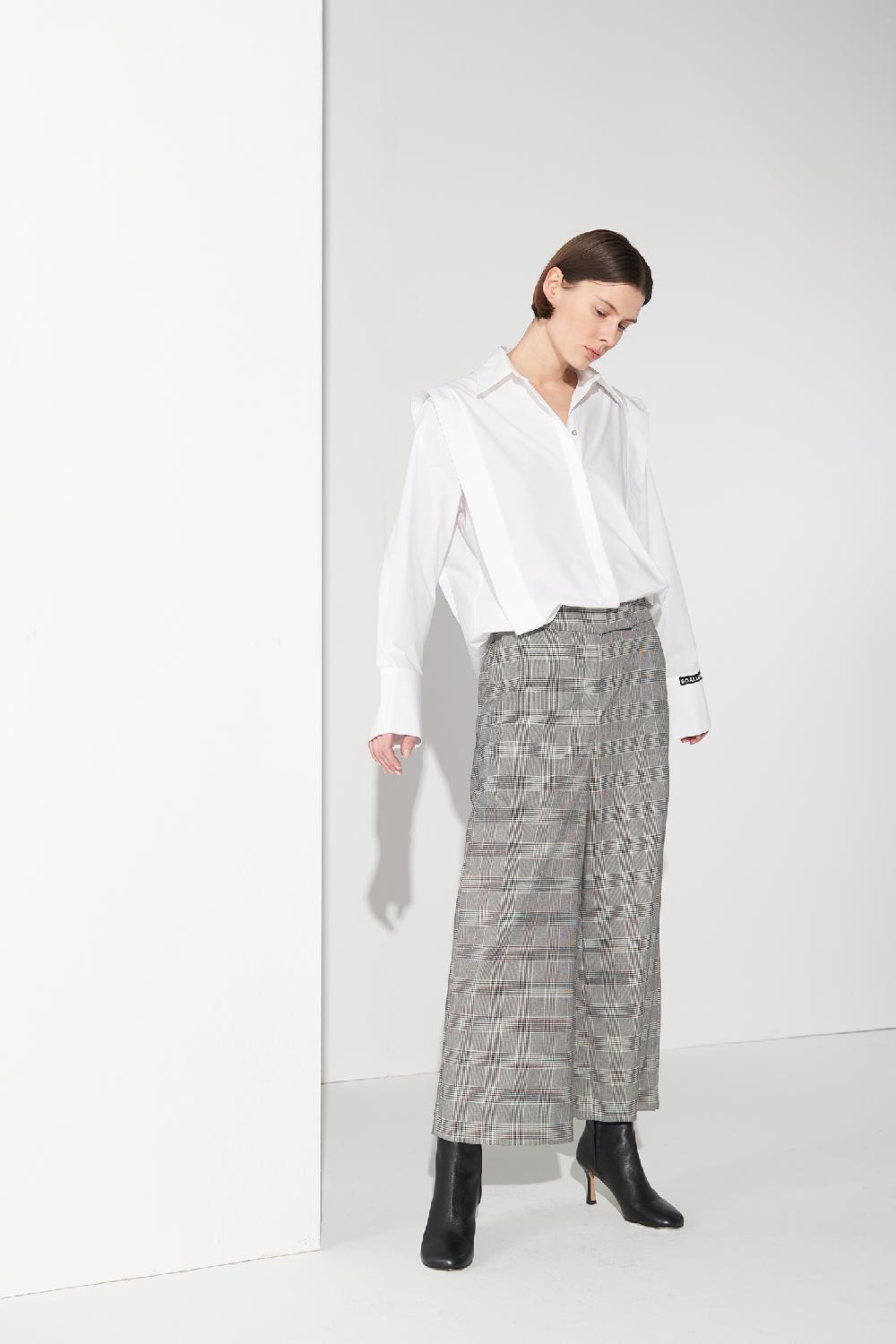 Soallure CAMICIA IN COTONE CON ALETTA Moda