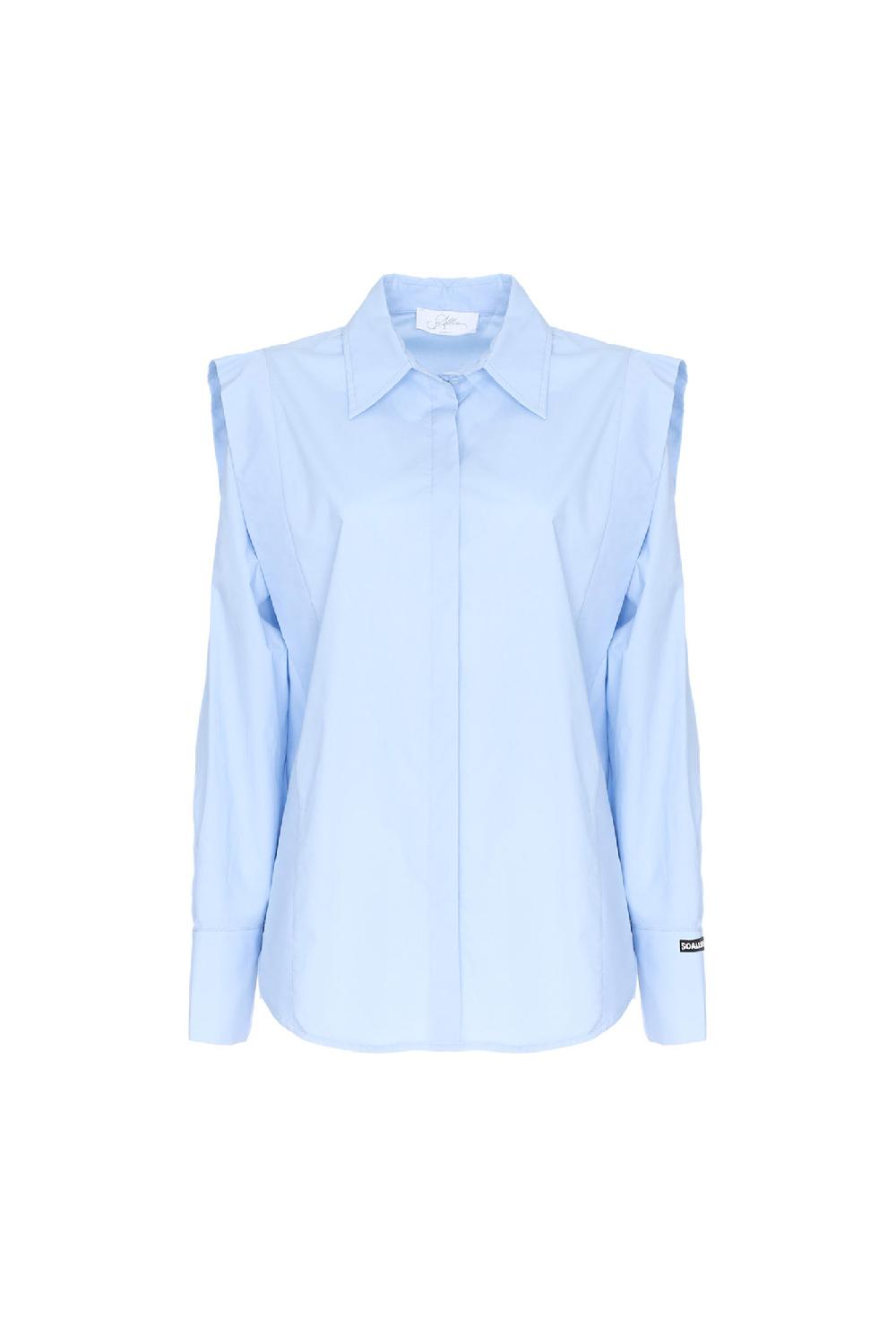 Soallure CAMICIA IN COTONE CON ALETTA Moda