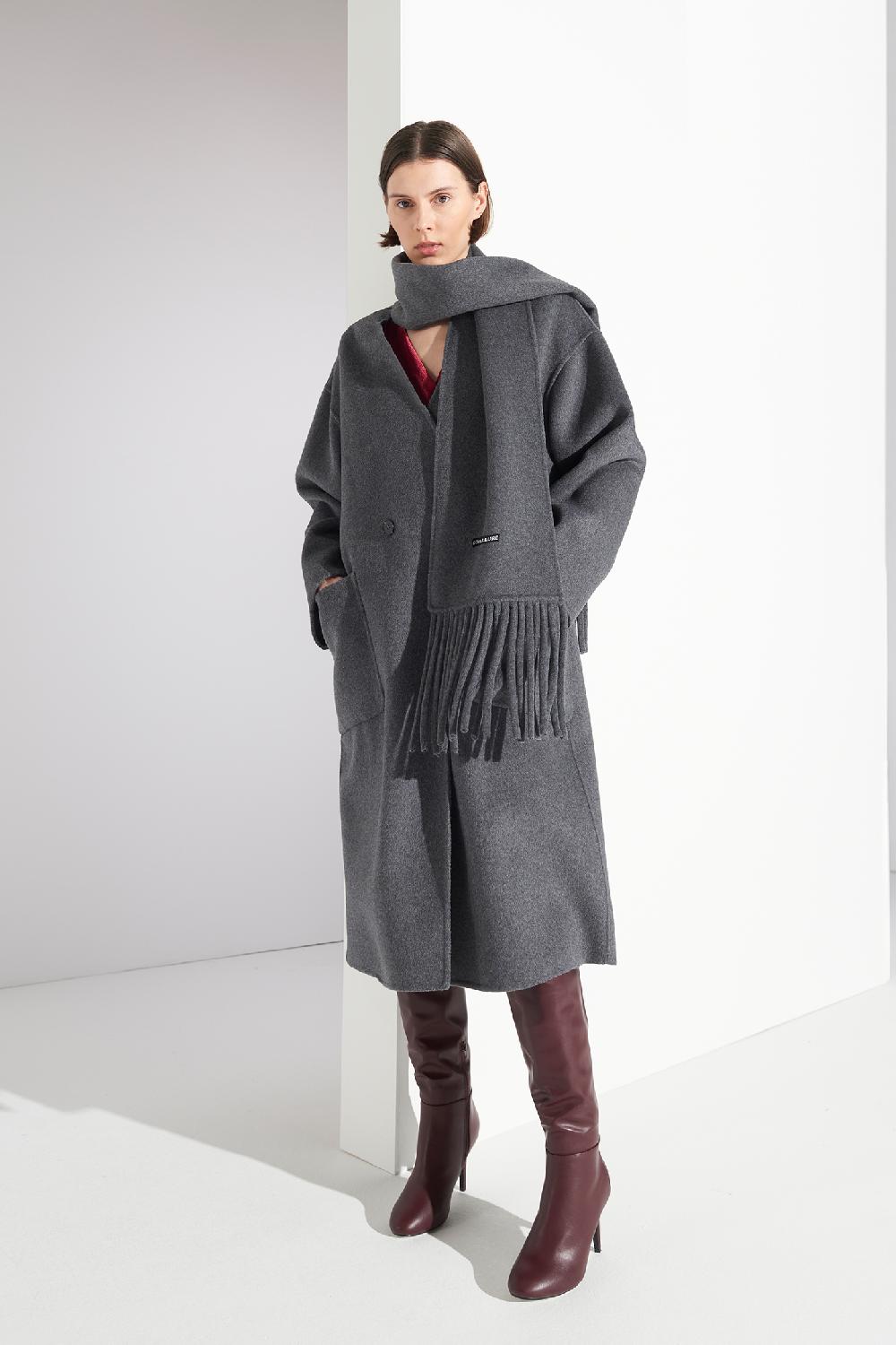 Soallure CAPPOTTO IN LANA CON SCIARPA 2025