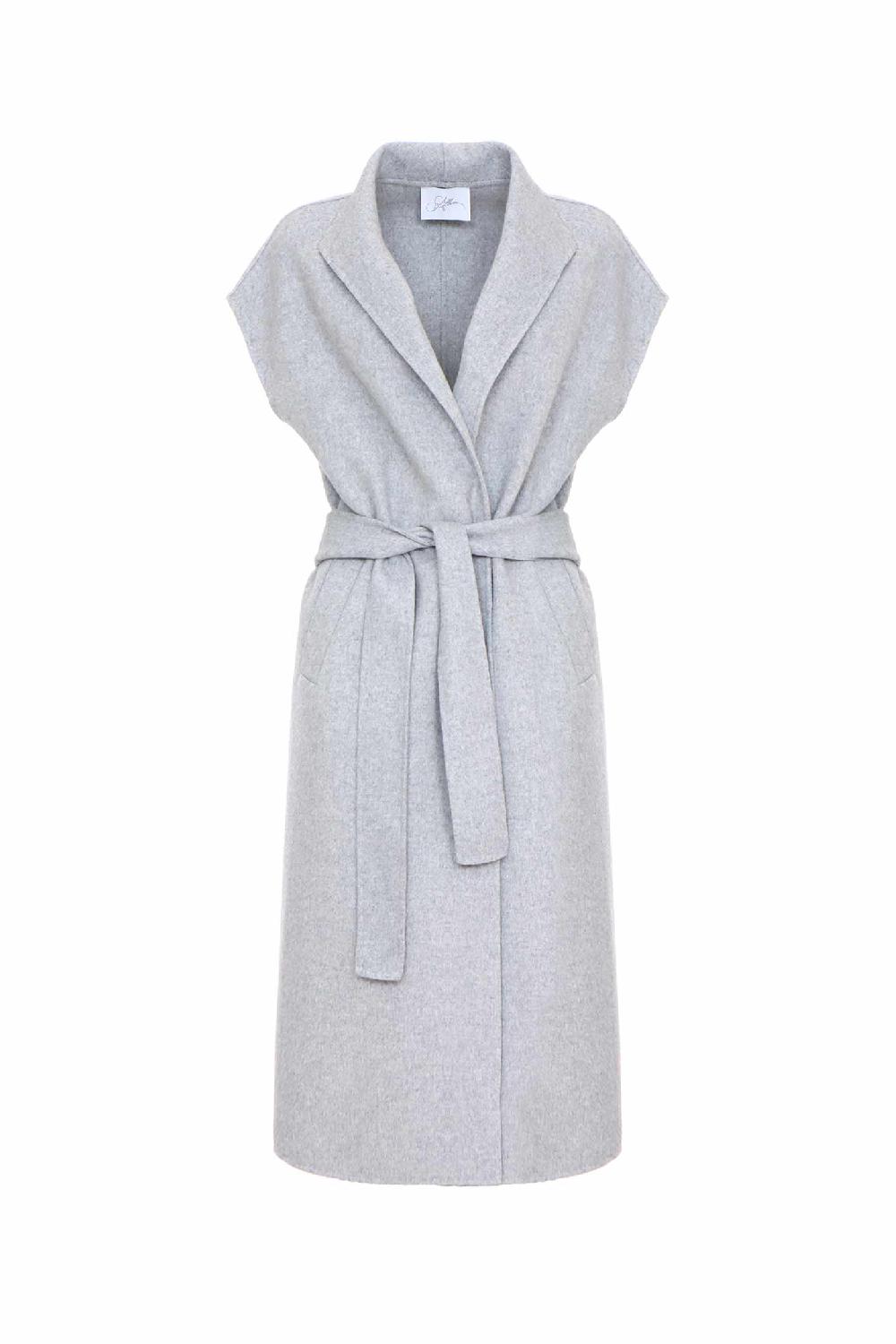 Soallure GILET IN LANA CON CINTURA Promozione