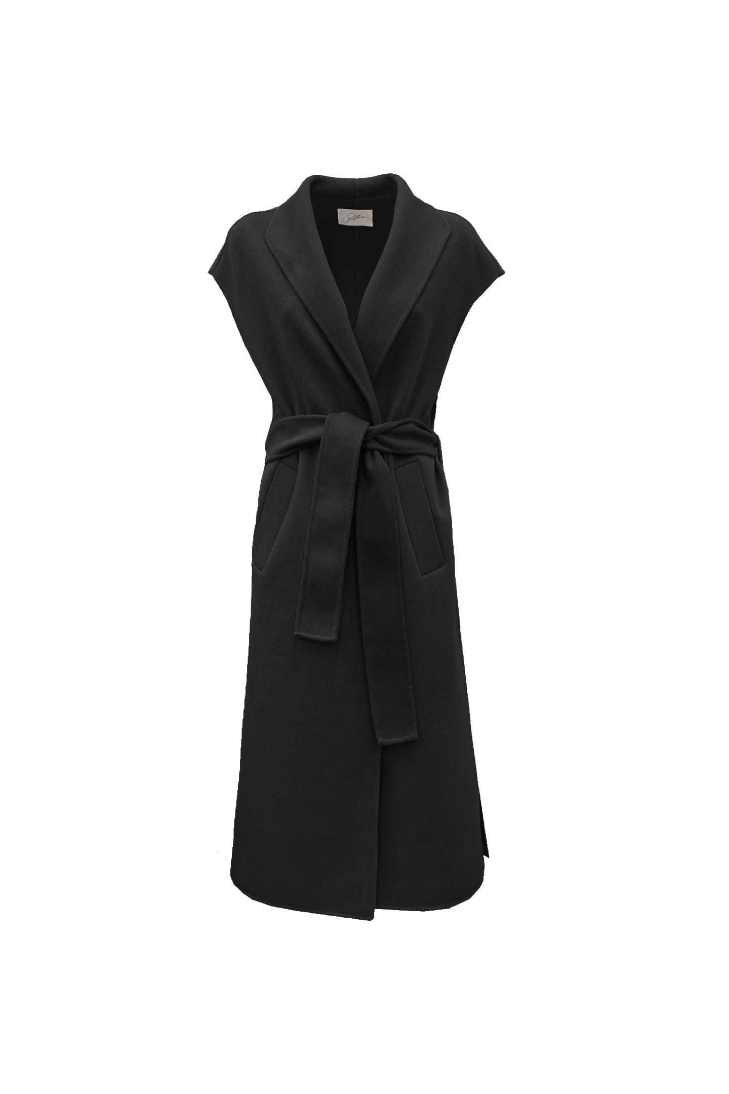 Soallure GILET IN LANA CON CINTURA Promozione