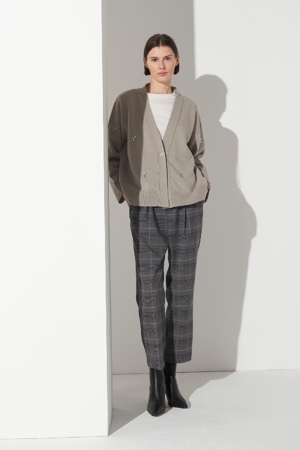 Soallure CARDIGAN CABOCHON MISTO LANA Negozi Online
