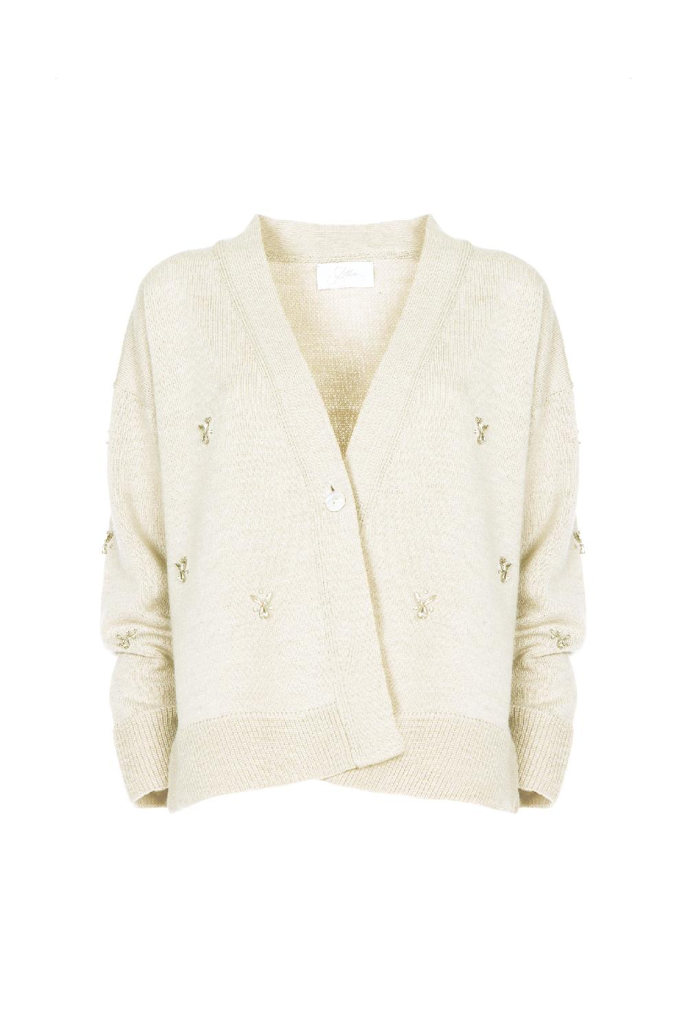 Soallure CARDIGAN CABOCHON MISTO LANA Negozi Online
