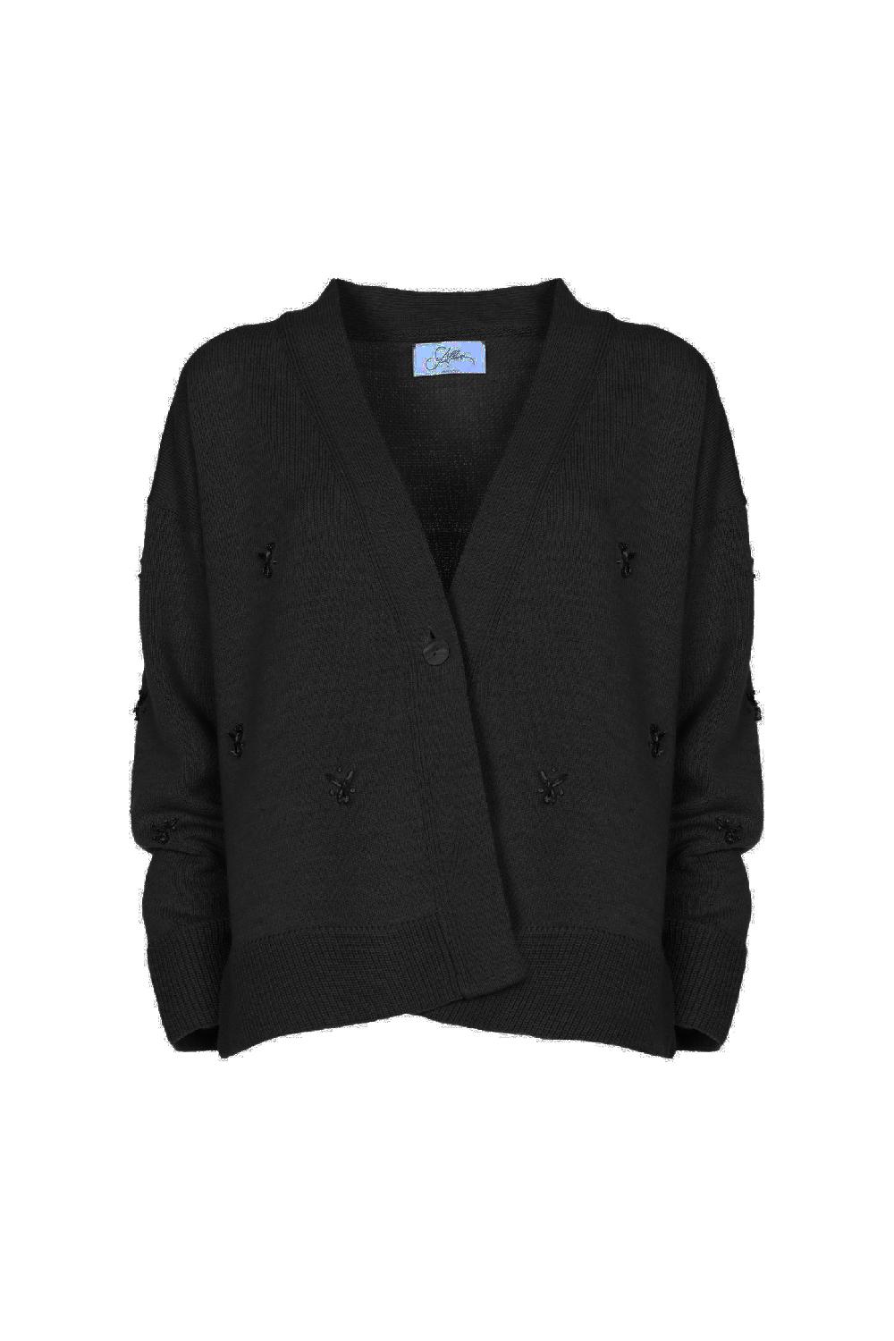 Soallure CARDIGAN CABOCHON MISTO LANA Negozi Online