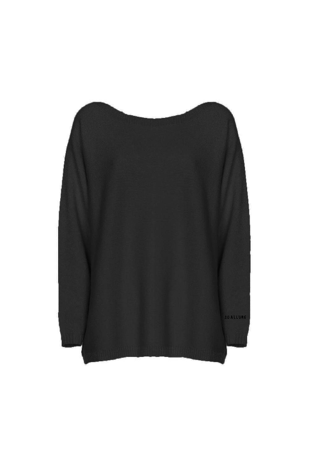 Soallure MAGLIA BOXY COLLO RICAMO SOALLURE Consegna Veloce