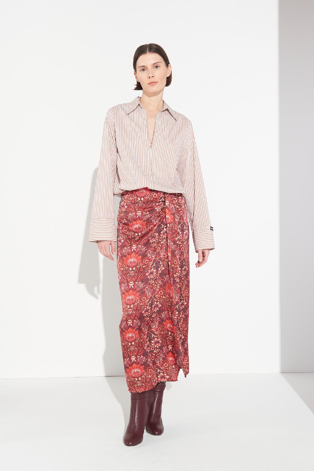 Soallure GONNA PAREO IN RASO FANTASIA Moda