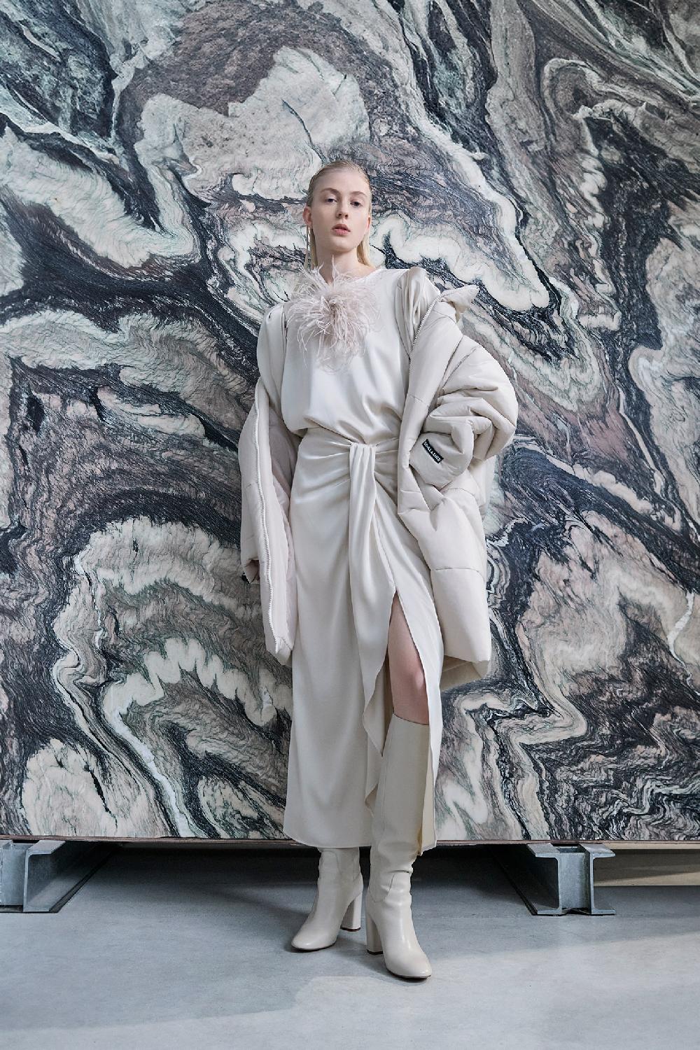Soallure GONNA PAREO IN RASO Spedizione Gratuita