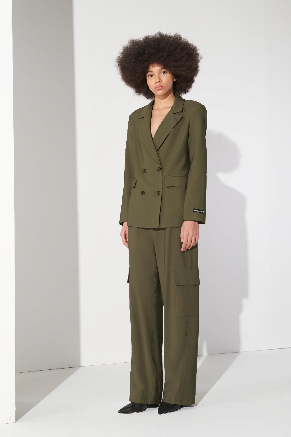 Soallure PANTALONE CARGO TENCEL Qualità Garantita