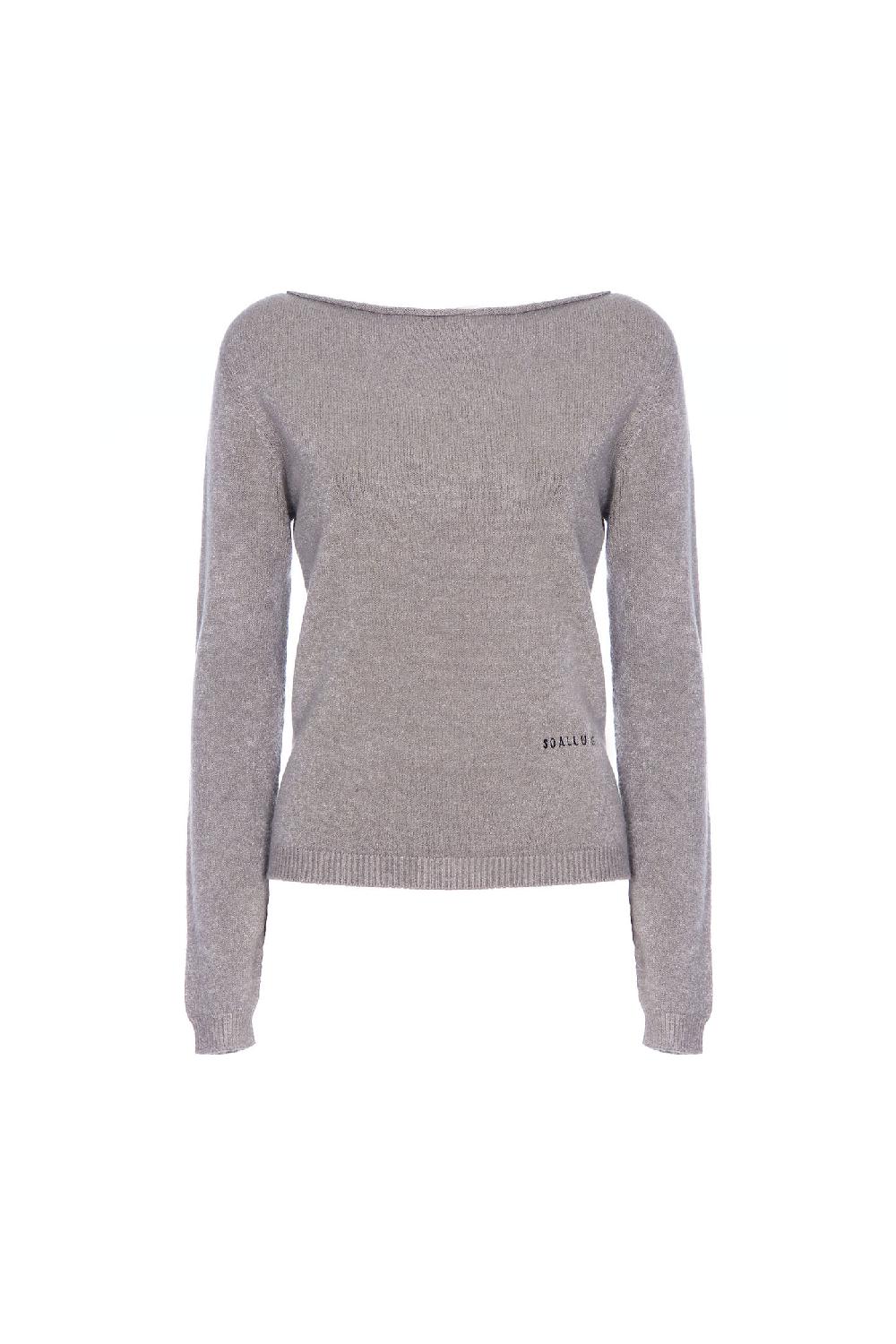 Soallure MAGLIA SLIM SCOLLO A BARCA CON RICAMO SOALLURE Lightning offer