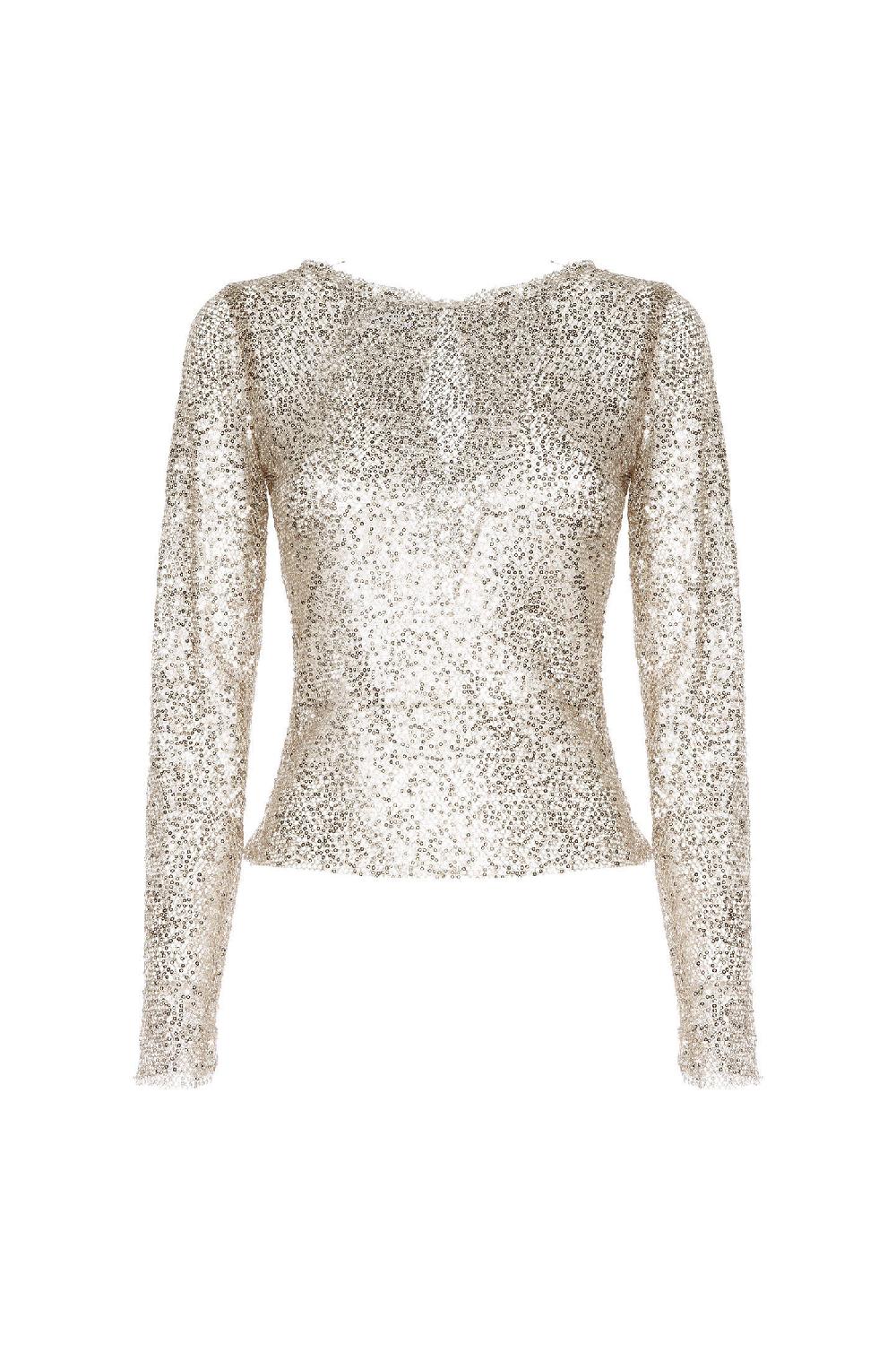 Soallure MAGLIA SCOLLO BARCA PAILLETTES Promozione Limitata