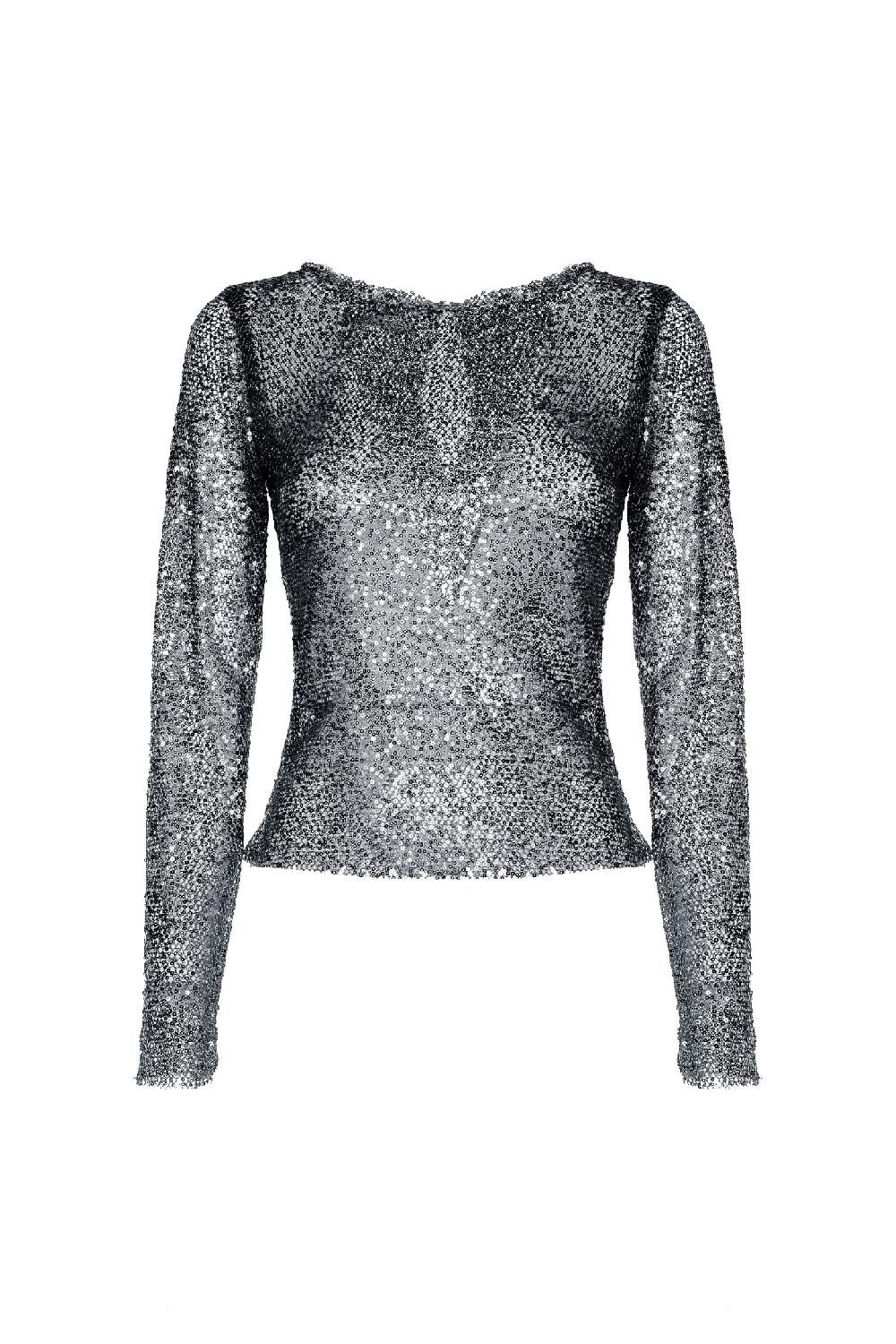 Soallure MAGLIA SCOLLO BARCA PAILLETTES Promozione Limitata