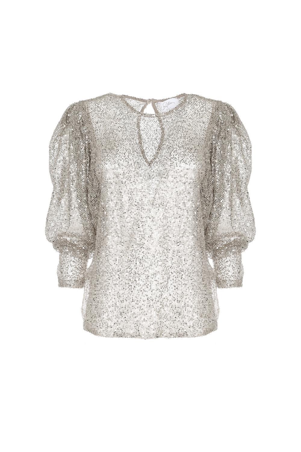 Soallure MAGLIA MANICHE A SBUFFO PAILLETTES Fino Al -60%