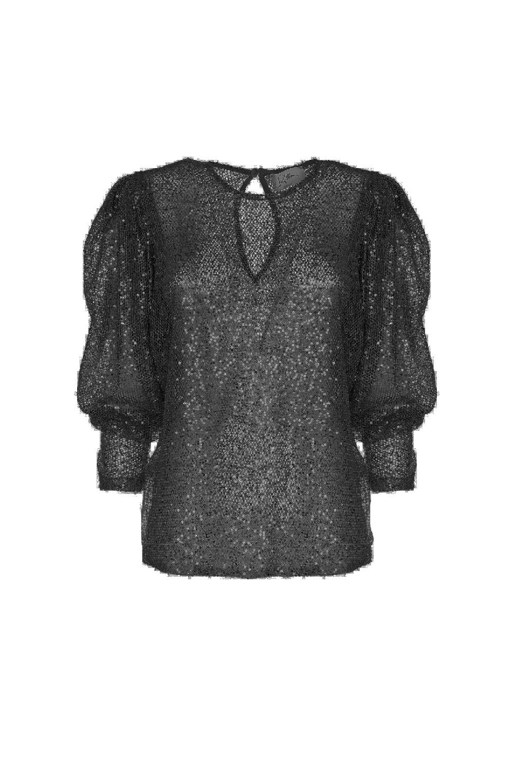 Soallure MAGLIA MANICHE A SBUFFO PAILLETTES Fino Al -60%