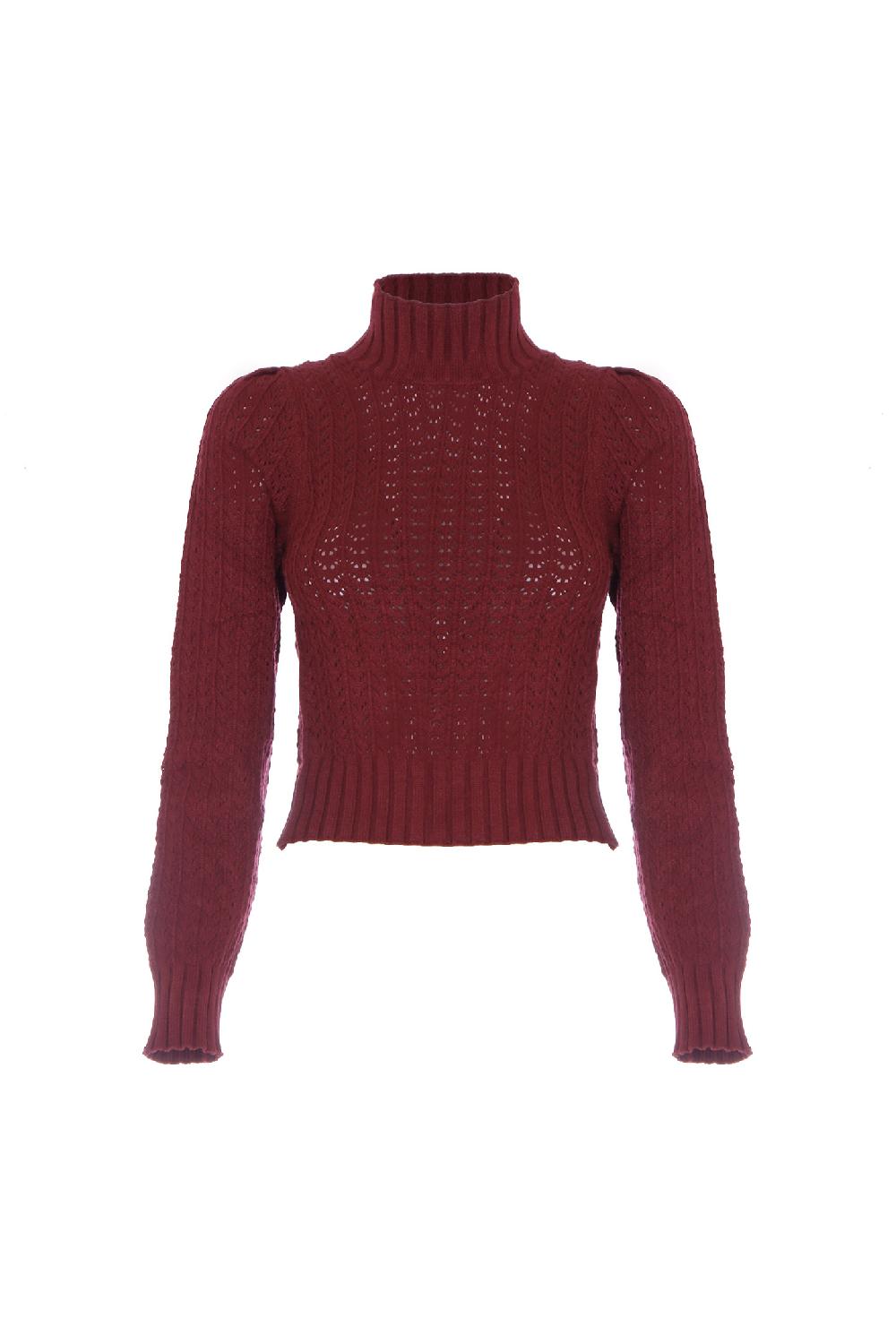 Soallure MAGLIA LUPETTO CROCHET Affare Del Giorno