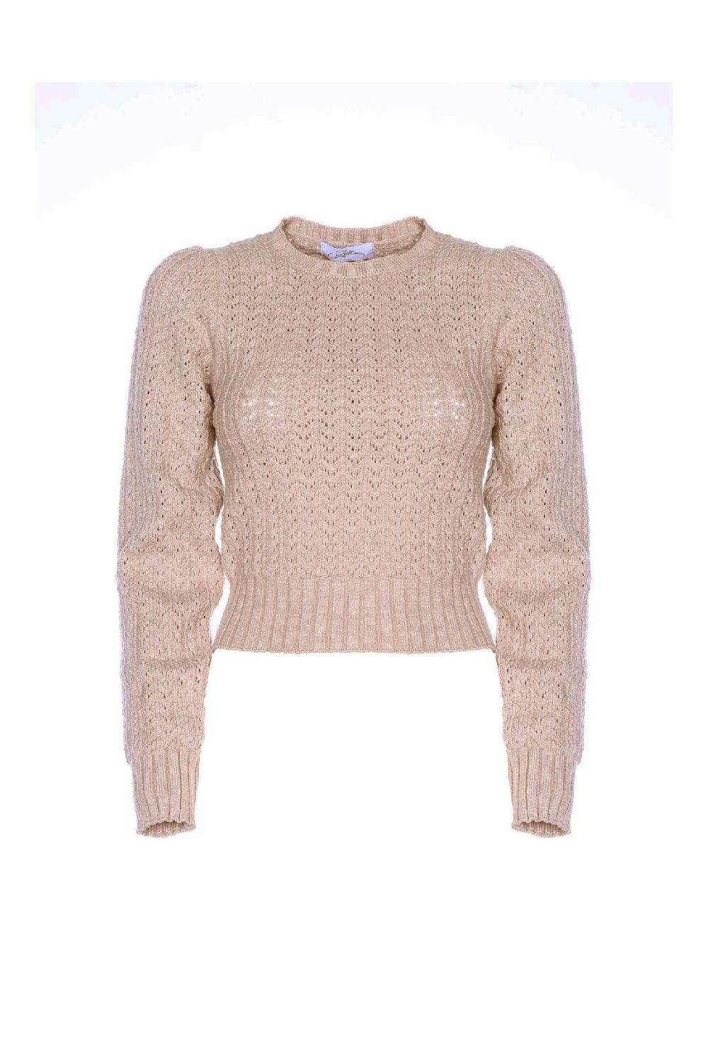 Soallure MAGLIA CON LAVORAZIONE CROCHET Prezzo Ridotto