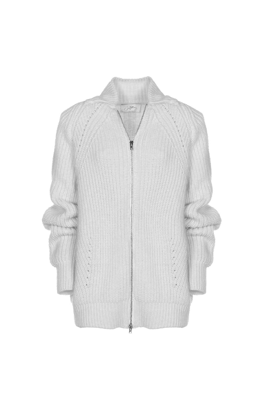Soallure CARDIGAN ZIP IN LANA CARDATA Enormi risparmi