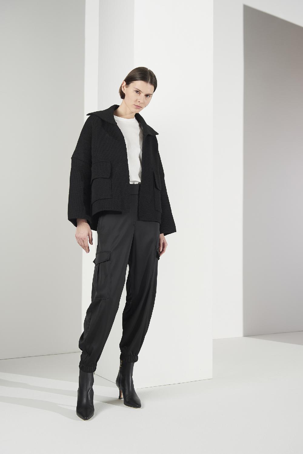 Soallure GIACCA IN MAGLIA MISTO LANA Presa