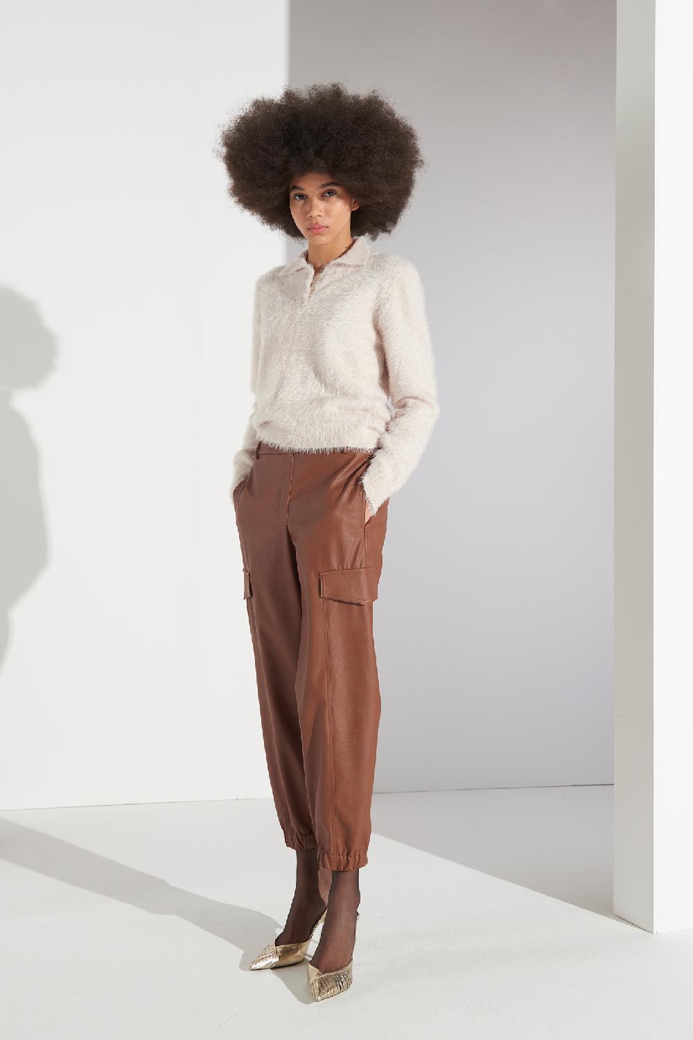 Soallure MAGLIA POLO MANICHE LUNGHE ORSETTO Online