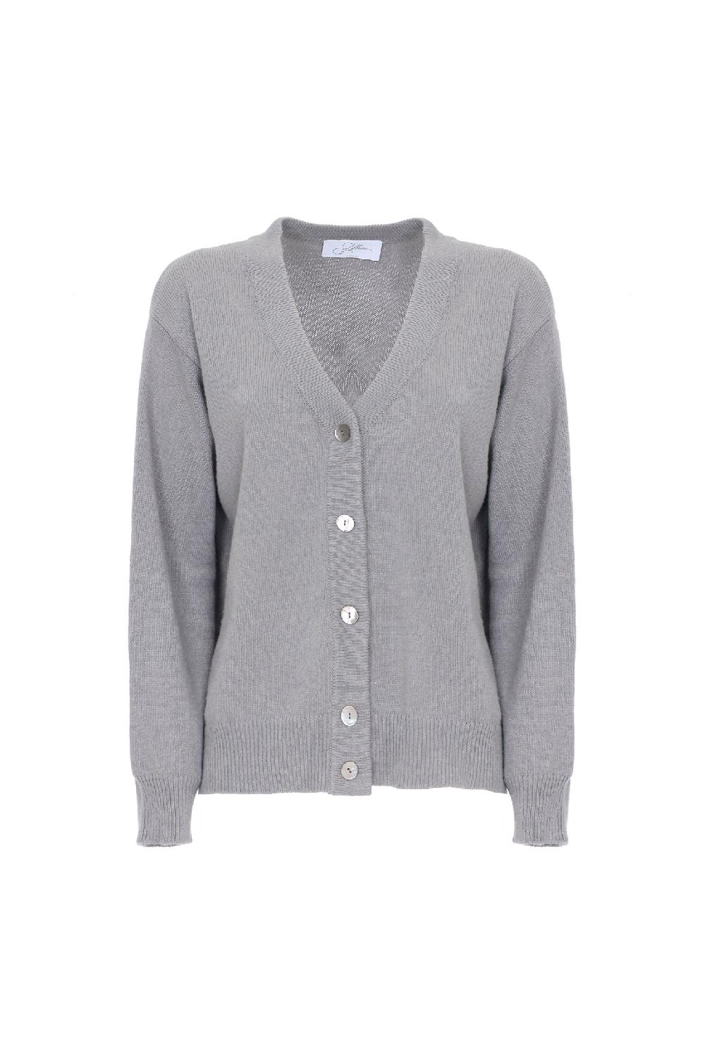 Soallure CARDIGAN BOTTONE GIOIELLO MISTO CACHEMIRE In Vendita