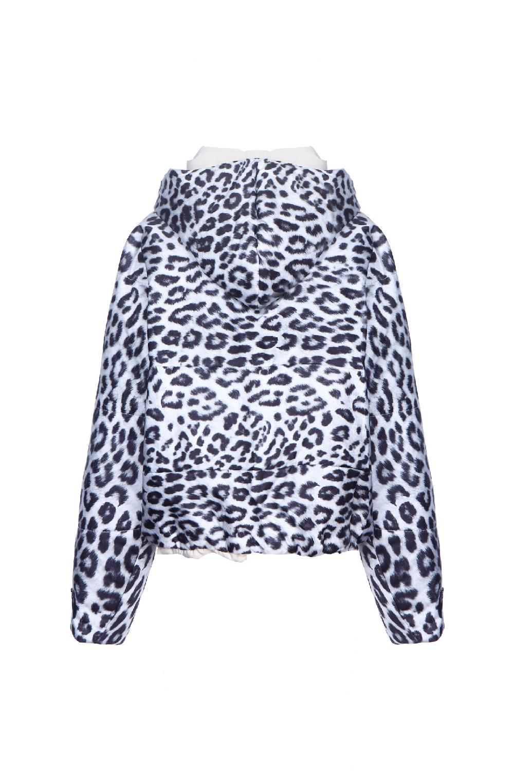 Soallure PIUMINO CON CAPPUCCIO FANTASIA LEOPARDATA Vendita Calda