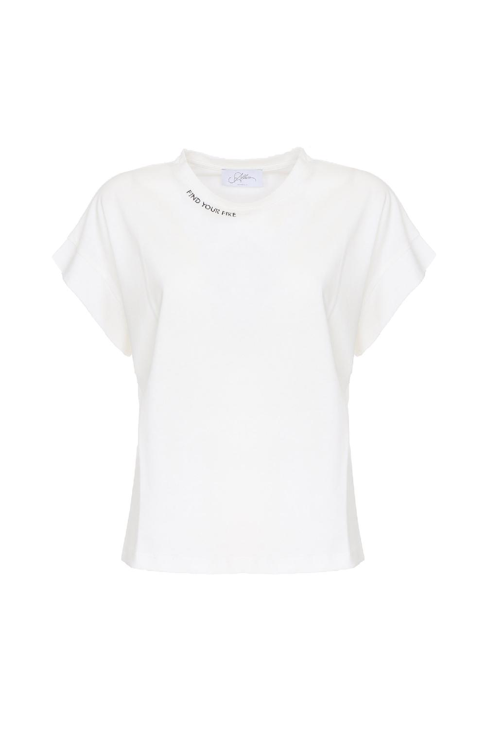 Soallure T-SHIRT CON RICAMO Nuova