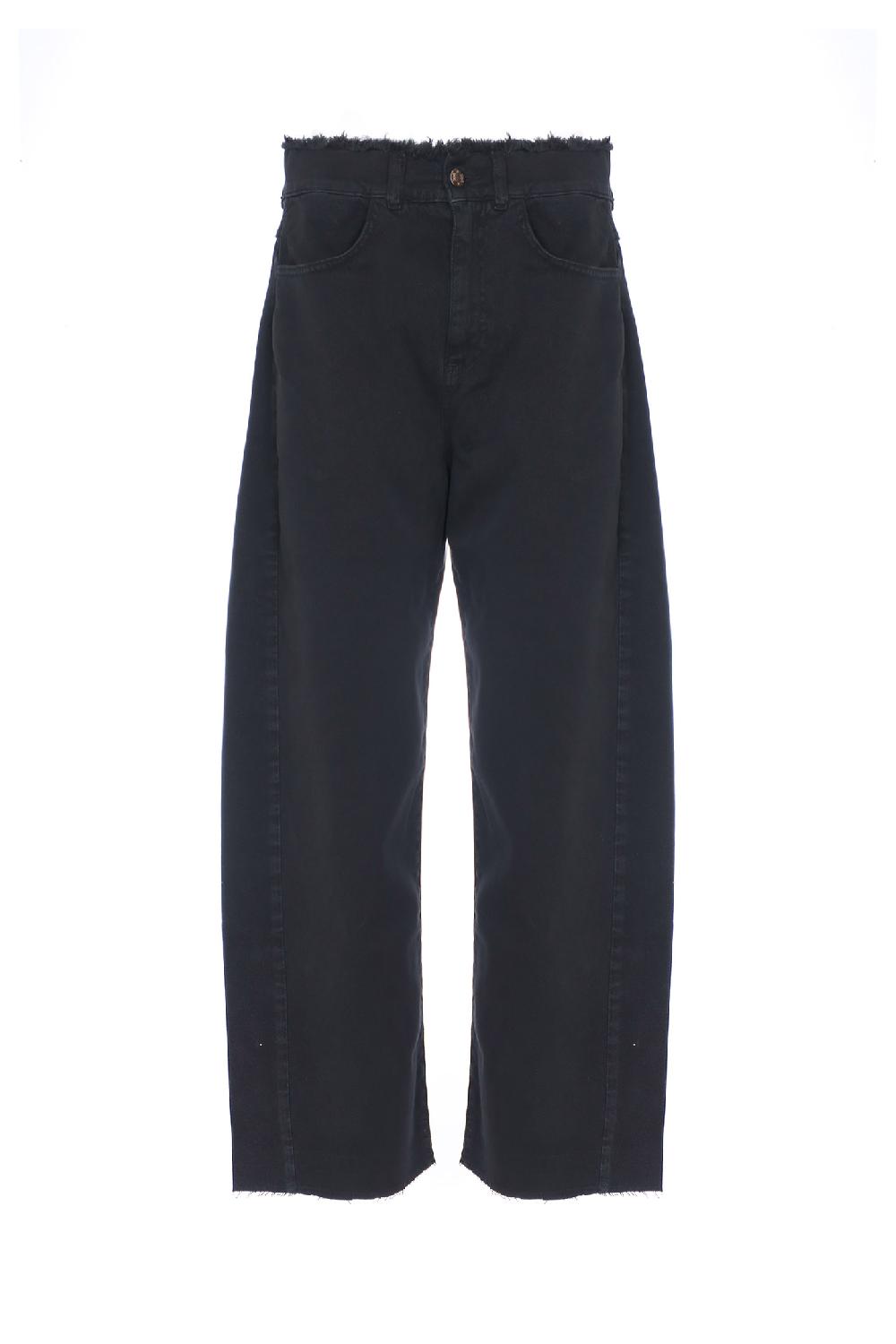 Soallure JEANS A CAROTA OVER FIT TAGLIO VIVO