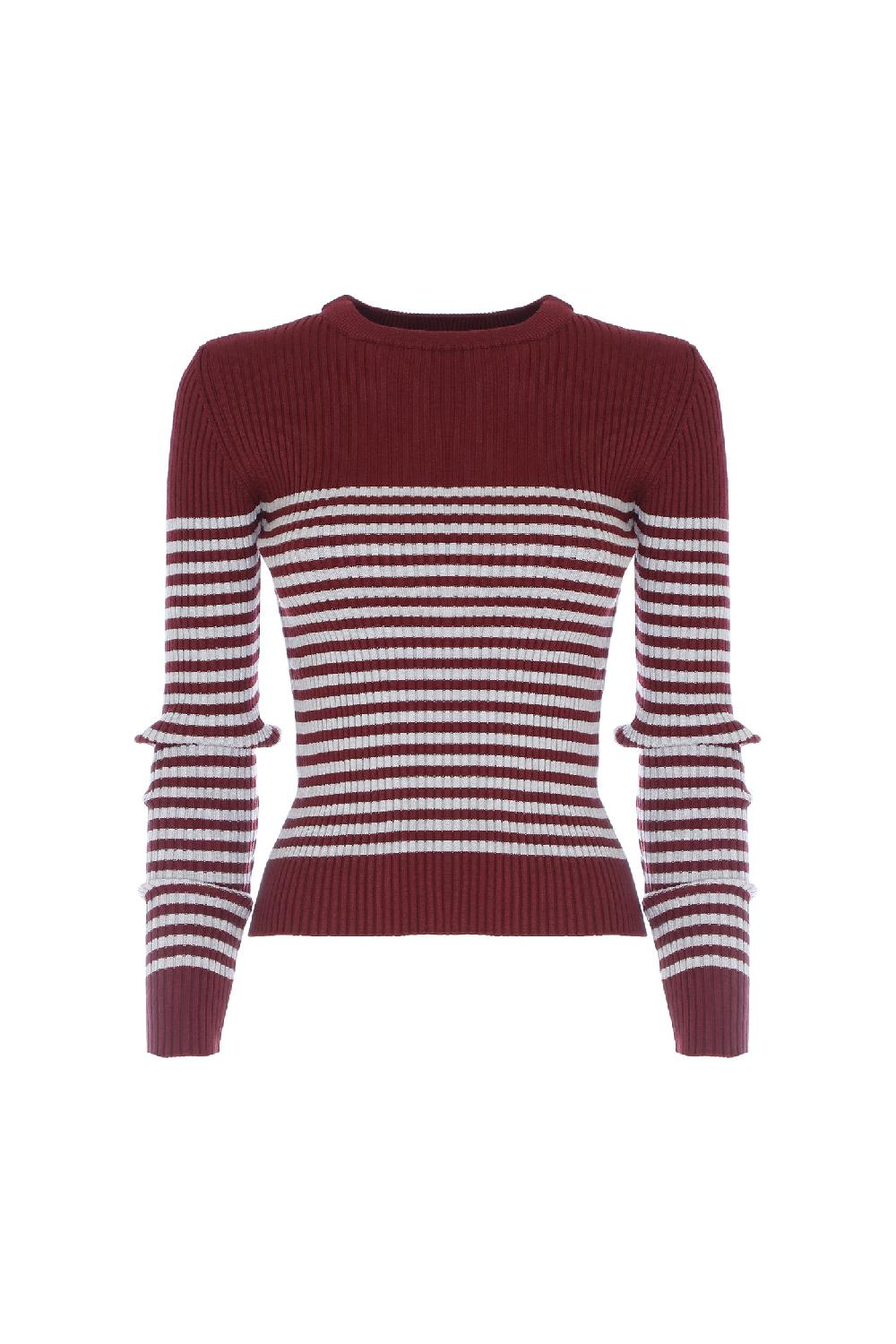 Soallure MAGLIA SLIM A COSTE E RIGHE 2025