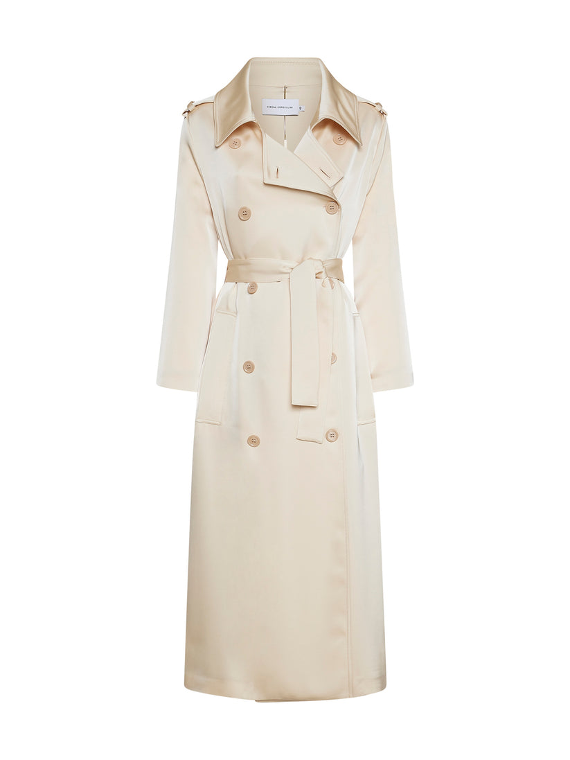 Space Simona Corsellini Trench in raso heavy Prezzo Ridotto