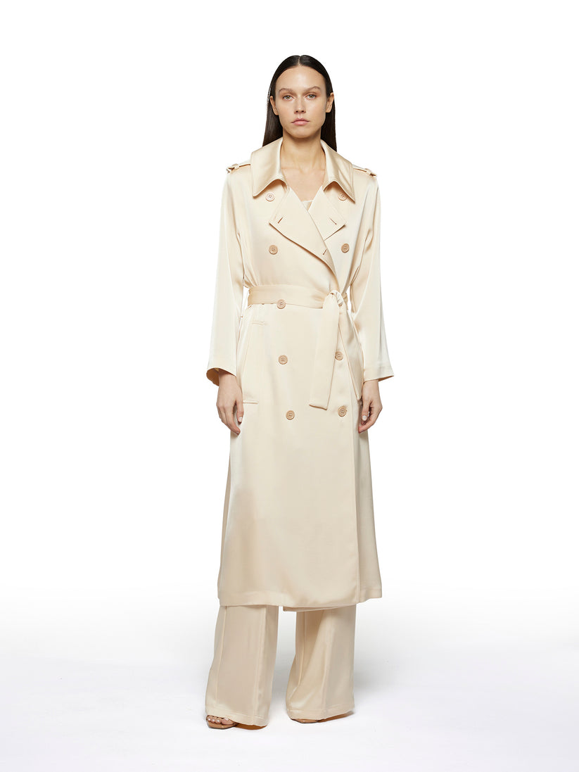 Space Simona Corsellini Trench in raso heavy Prezzo Ridotto