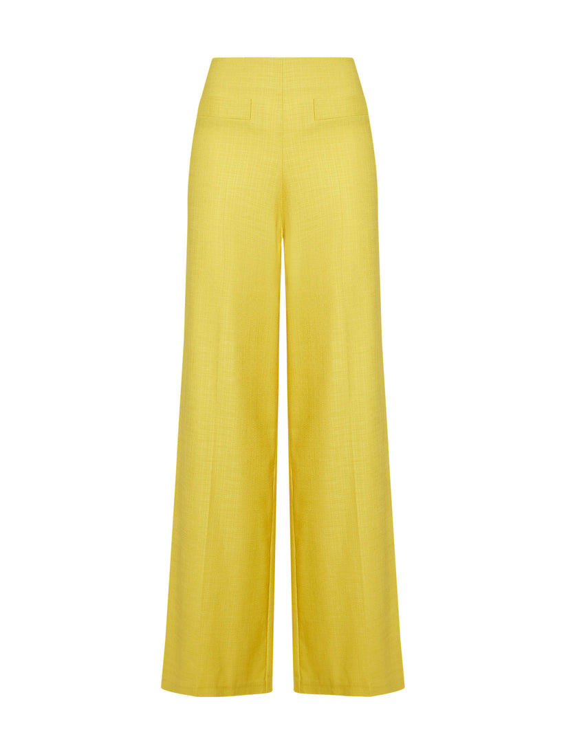 Space Simona Corsellini Pantalone ampio in tramato luxury