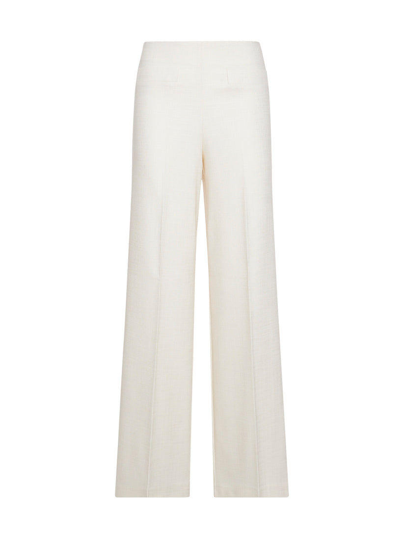 Space Simona Corsellini Pantalone ampio in tramato luxury