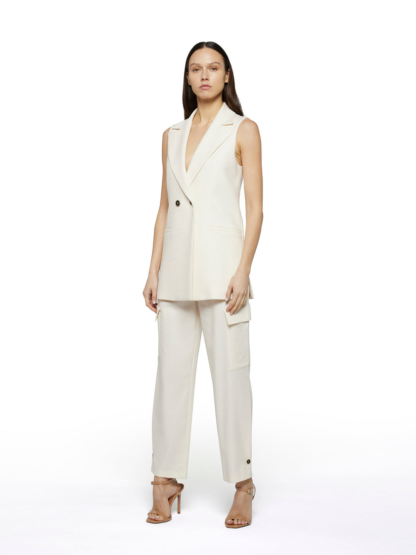 Space Simona Corsellini Pantalone cargo in tramato luxury I Più Venduti