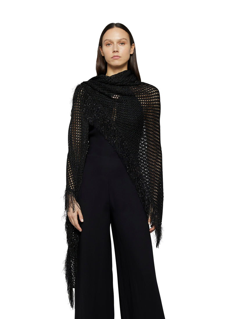 Space Simona Corsellini Scialle in crochet lurex Pezzi Unici