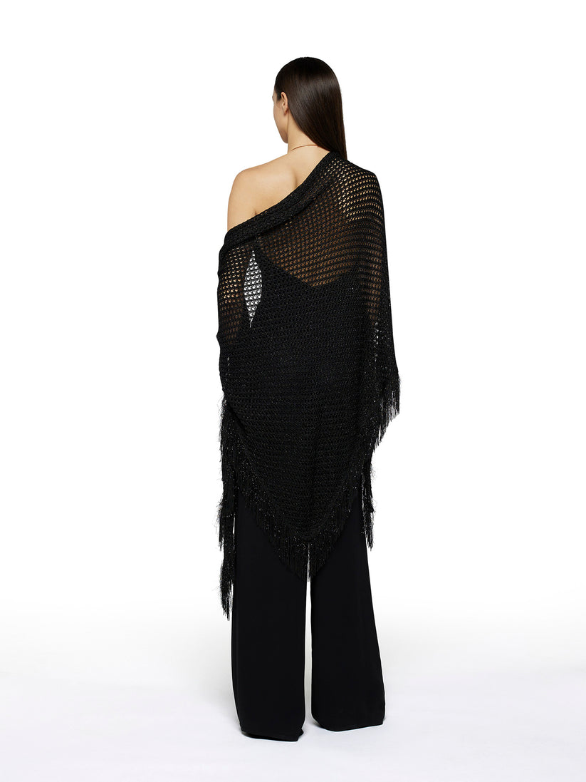 Space Simona Corsellini Scialle in crochet lurex Pezzi Unici