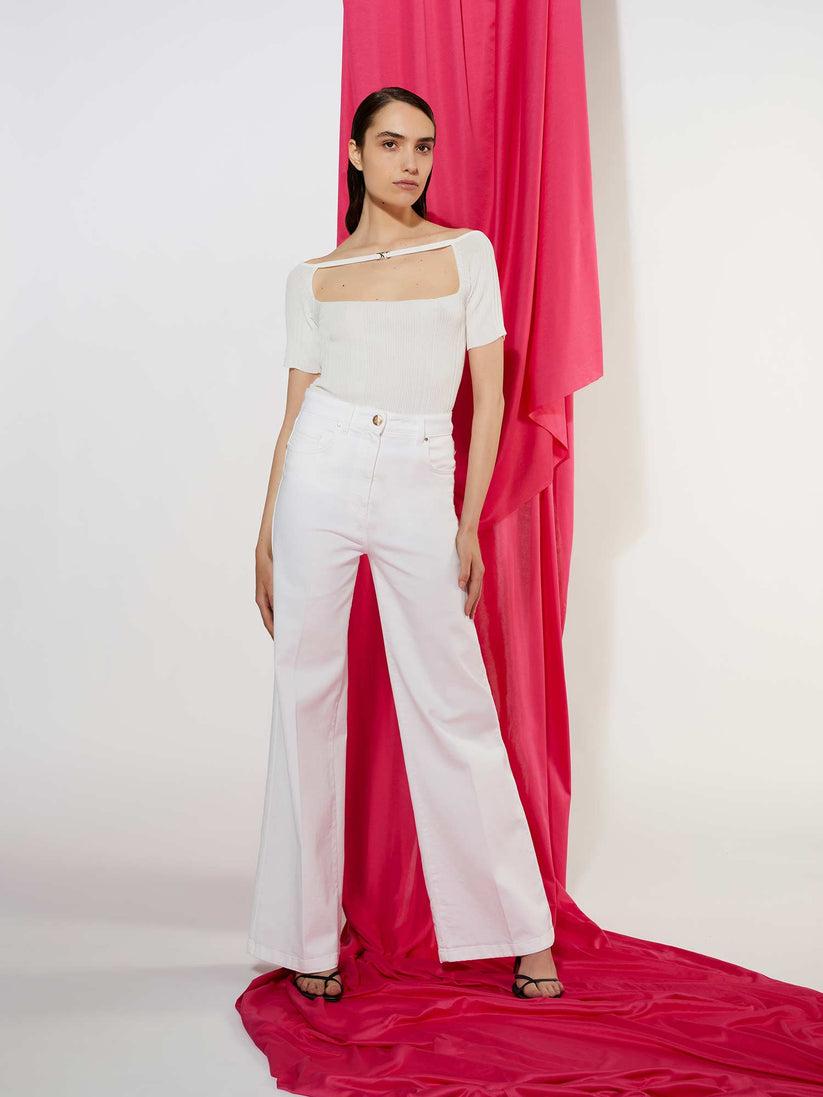 Space Simona Corsellini Denim largo basico Promozione Limitata