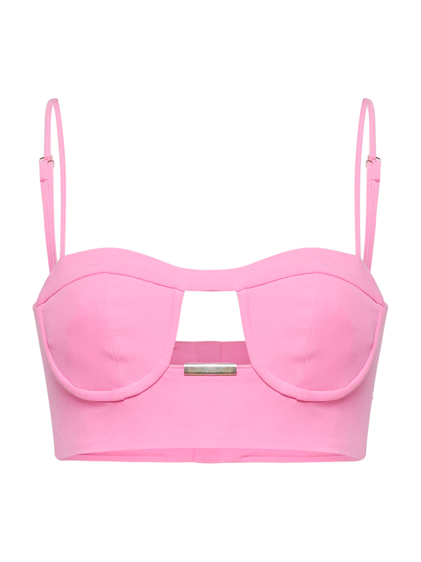 Space Simona Corsellini Top bra in poly cady