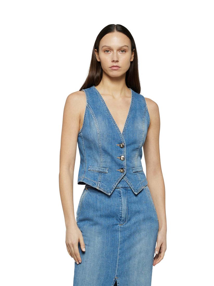 Space Simona Corsellini Gilet ultrafitted in tela comfort meccanico Hotsell