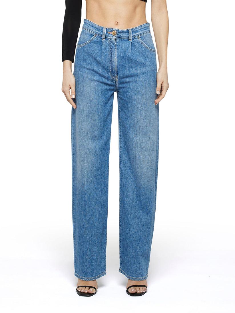 Space Simona Corsellini Denim con pinces in tela comfort meccanico Vendita Calda