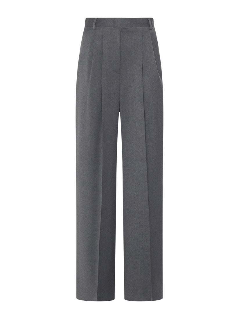 Space Simona Corsellini Pantalone largo con doppie pinces frontali