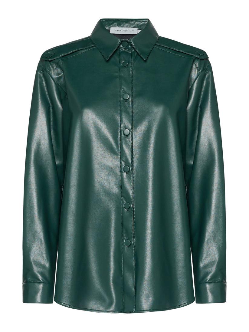Space Simona Corsellini Camicia in vegan leather