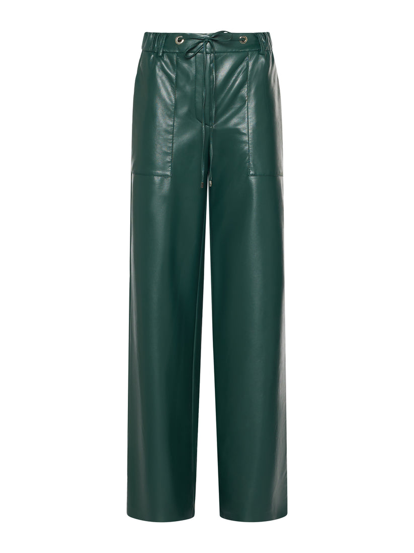 Space Simona Corsellini Pantalone largo in vegan leather