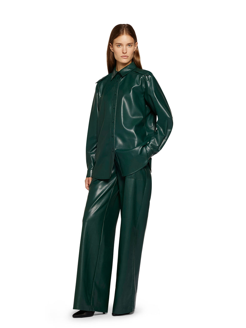 Space Simona Corsellini Pantalone largo in vegan leather Acquista Ora