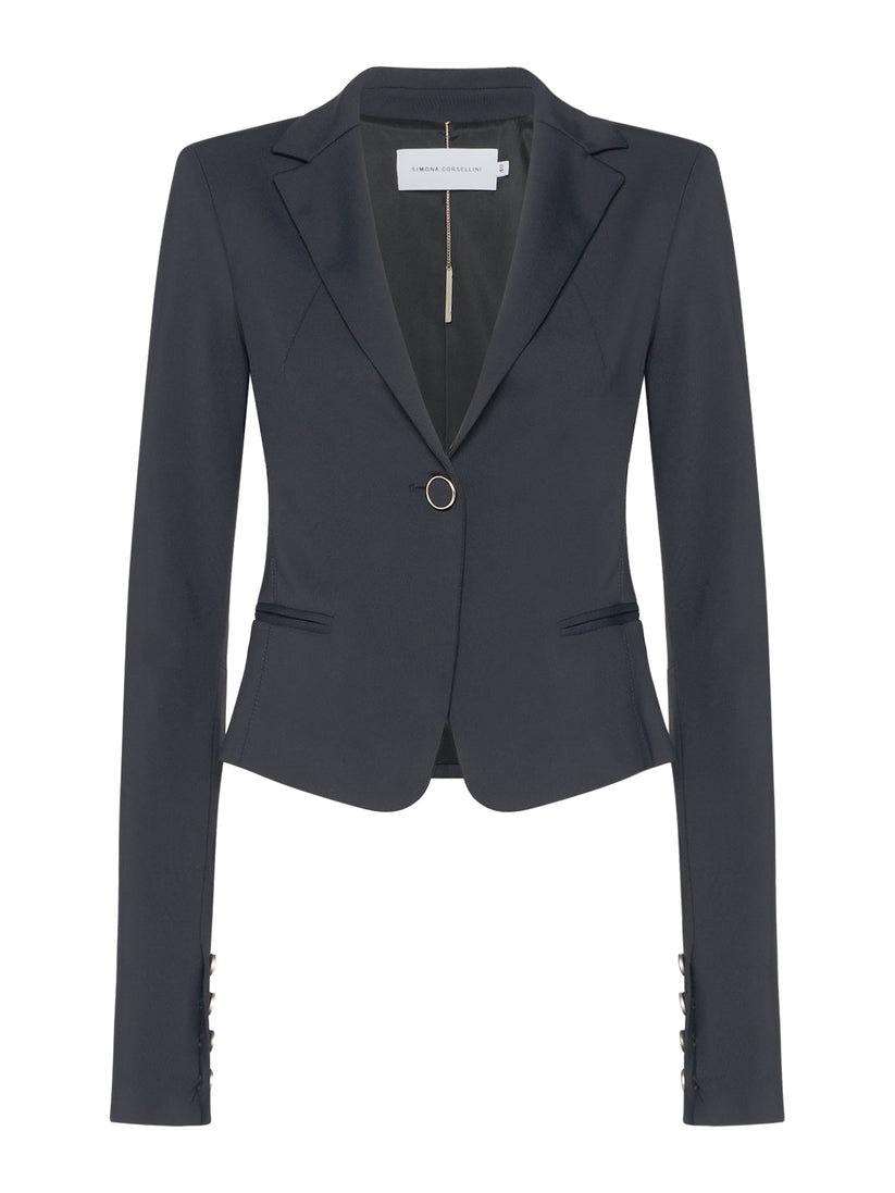 Space Simona Corsellini Giacca ultrafitted con riprese